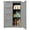 Gray, variant on Pantry Cabinet, 33" White Kitchen Pantry Storage Cabinet with 1 Door, 2 Shelves, 4 Drawers for Dining Room|Bedroom