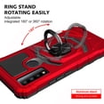 thumbnail image 2 of Cass Creations Case Compatible for AT&T Maestro 3, Advanced Armor Dual Layer Hybrid Shock Proof Bumper Protective Phone Cover - Red, 2 of 5