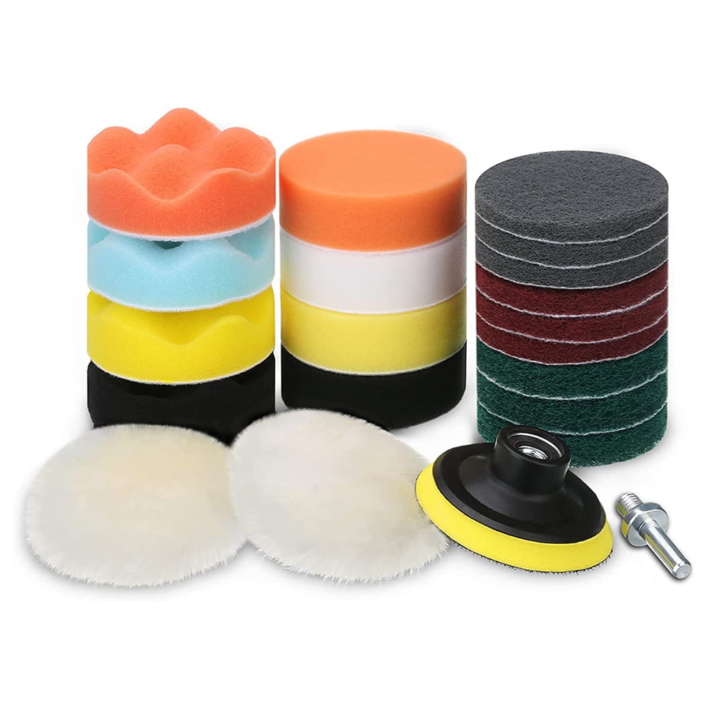 Polishing Pads for Drill Wool Buffing Pads Scouring Pads with Drill