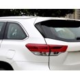 thumbnail image 2 of Black Steel Rear Window Side Spoiler Cover Trim Fit for Toyota Highlander 14-19, 2 of 4