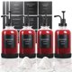 thumbnail image 1 of Set dispensador de sirope GYOSUGANG Coffee Bar, 500 ml, cristal, 4 unidades, 1 of 7