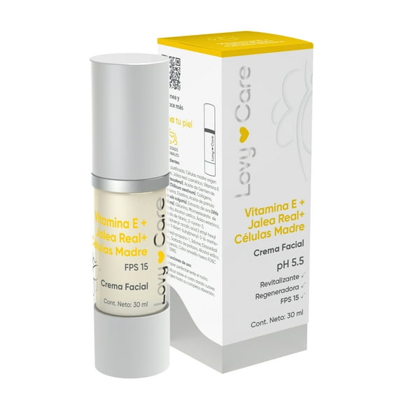 Crema facial LovyCare 30 ml con Jalea Real Vitamina E y células madre