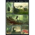 thumbnail image 2 of Girl's Star Wars: The Book of Boba Fett Grogu Force Training With Luke Skywalker  Graphic Tee Navy Blue X Small, 2 of 4