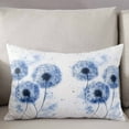 thumbnail image 3 of Spring Dandelion Throw Pillow Cover 20 x 30 Inch Decorative Pillow Cover Vintage Watercolor Blue Flowers Floral Lumbar Pillowcase Seasonal Rectangle Cushion Case for Couch Sofa Bed Living Room, 3 of 7