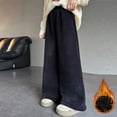 thumbnail image 3 of KAUOD Girls Fleece Lined Sweatpants Wide Leg Baggy Trendy Joggers Pants Teen Kid Winter Casual Oversized Athletic Pant, 3 of 7