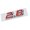 Red silver, variant on Car Body Accent Badge 2.8 Raised ABS Trunk Adhesive Back Exterior Number Trim for Clean Replacement Detail