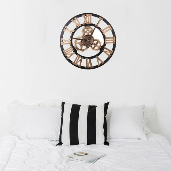 MLINS  40 Cm Roman Numeral Wall Clock Non-ticking Classic