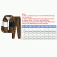thumbnail image 3 of Ccpelsie Sweatsuits for Men 2 Piece Men's Jogging Tracksuit Set Hoodie Casual Athletic Long Sleeve Zipper Suit Set(A01-Coffee,2XL), 3 of 9