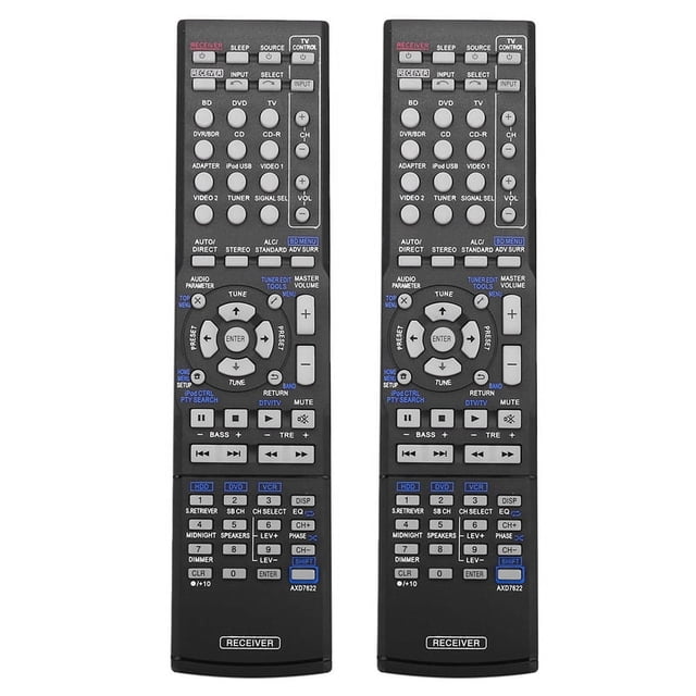 2 mandos a distancia nuevos compatibles con el receptor AV Pioneer VSX-521/AXD7660/VSX-422-K/AXD7622