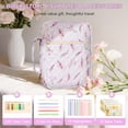 thumbnail image 5 of DAKIMOE Bible Cover Case for Women Bible Bag with Durable Handle Quilted Carrying Book Case Church Bag Bible Study Supplies Accessories Gift for Mother Lady Women, Lavender, 5 of 7