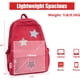 thumbnail image 2 of Mochila de pana con patrón de estrella, bolsa ligera para portátil para viajes diarios, estética de inspiración retro, 2 of 3