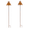 2Pcs Rusted Metal Echinacea Garden Stake#8, variant on Decorative Pitcher Plant Metal Garden Stake,Rustic Garden Sculpture for Outdoor Lawn, Patio & Landscape Decor