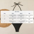 thumbnail image 3 of 2 Piece Swimwear Sets for Women,Women's High Waisted Bikini Set Sexy Triangle Tie Back Swimsuits Two Piece Fashion Beach Bathing Suits, 3 of 7