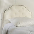thumbnail image 6 of GDF Studio Gaius Contemporary Fabric Tufted Twin Headboard with Nailhead Trim, Ivory, 6 of 9