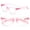 Pink, variant on 2 Pairs Transparent Neon Color Deluxe Reading Glasses - Comfortable Stylish Simple Readers Magnification +2.25