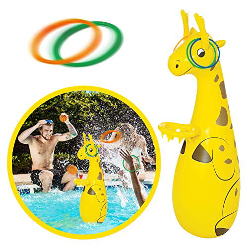 Wham-O Giggle N Splash Giraffe Ring Toss Sprinkler Water Game Kids Boys Girls 3 for sale online 