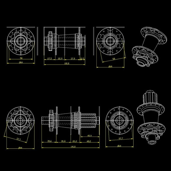 flower drum,Hubs Alloy Mountain Disc Brake Hubs Bike And Rear And Rear Hub Mountain Bike And Rear Hub Set Hub Set 32 Alloy Mountain Bike Mewmewcat Buzhi Hubs 6 Leeofty Flower Drum 6