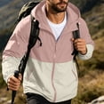 thumbnail image 6 of gbyLJF Mens Color Block Windbreaker Jacket Lightweight UPF 50+ Waterproof Rain Jackets, 6 of 9