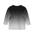 thumbnail image 3 of Girls 3/4 Sleeve T Shirts Kids Crewneck Basic Tees Fashion Drop Shoulder Blouses Spring Fall Tops 3-12Y, 3 of 5
