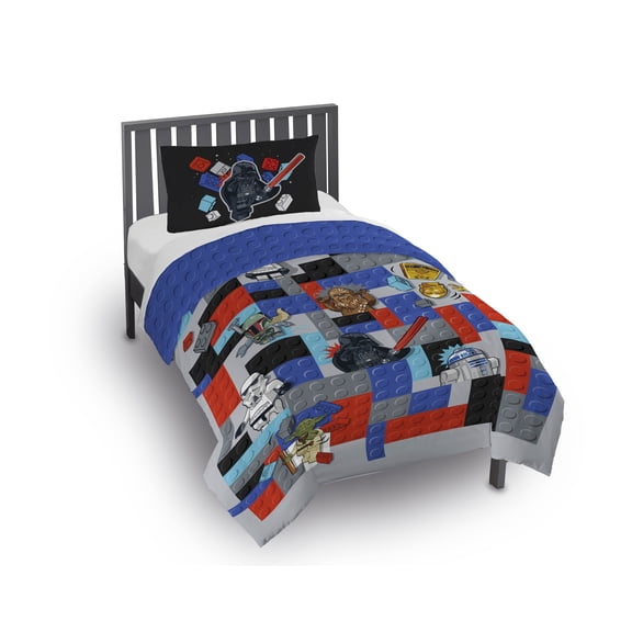LEGO® Star Wars Kids 2 Piece Multicolor Reversible Comforter and Pillowcase Bedding Set, Twin/Full