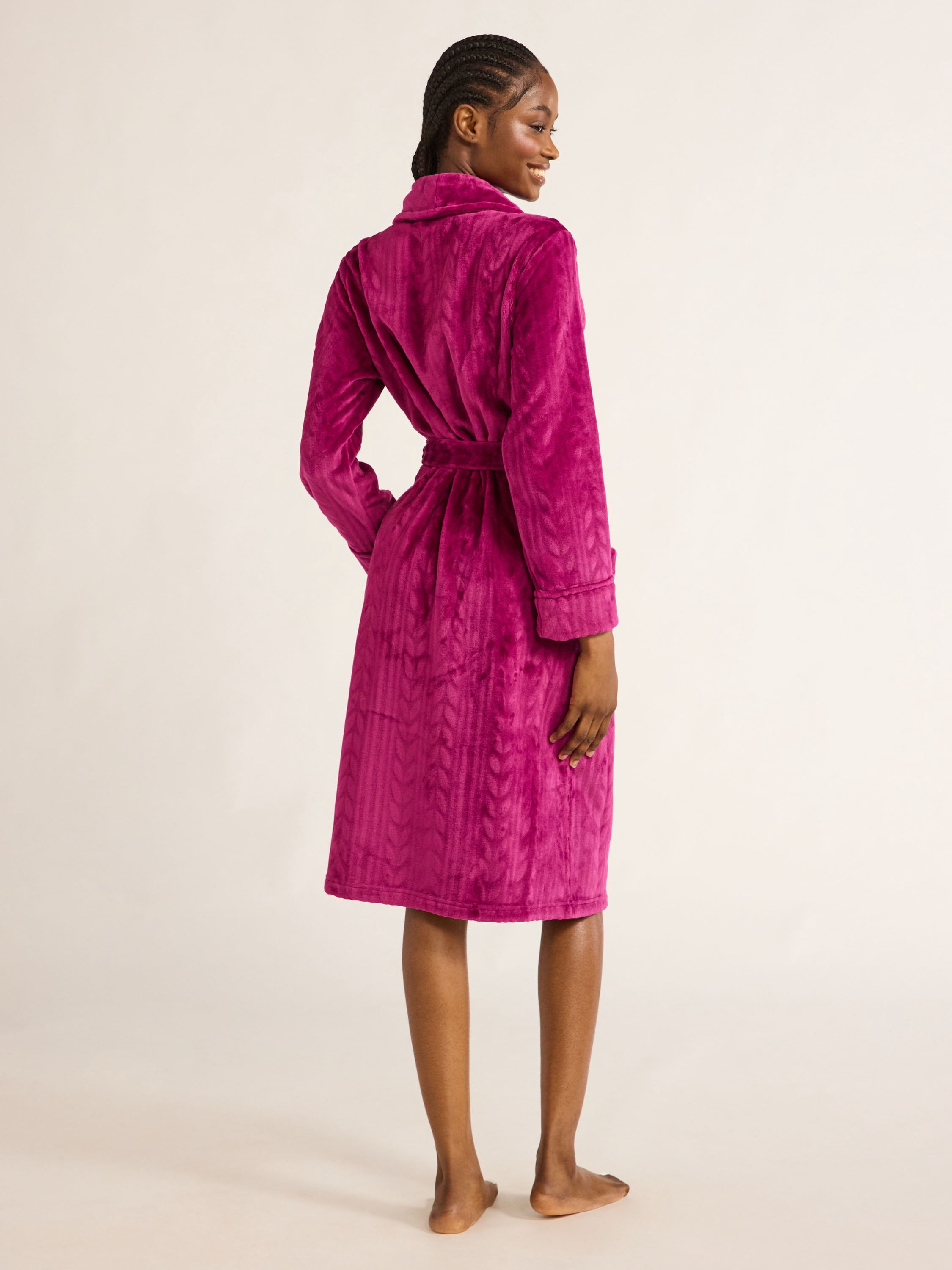 Joyspun Women's Plush Robe, Sizes S to 3X