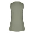 thumbnail image 5 of Brilliant Tank Tops for Women under $5 Women Tank Summer Solid Color Round-Neck Sleeveless Casual Tunic Blouse Green L, 5 of 6