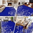 thumbnail image 5 of 6'x9' Area Rugs, Blue Botanical Indoor Outdoor Area Rug for Living Room Bedroom, Farmhouse Spring Summer Flower Washable Bathroom Rugs Kitchen Floor Carpet Mats Home Decor Aesthetic, 5 of 8