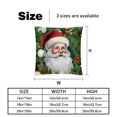 thumbnail image 5 of Santa Claus Set with Unique Patterns - 16x16, 18x18, 20x20 Inches - Set of 2 for Living Room, Bedroom, and Office - Includes Throw Pillow Inserts and Chair, 5 of 6