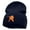 Navy, variant on Hunter Taking A Shot Embroidered 8 Inch Short Beanie - Black OSFM