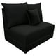 thumbnail image 1 of Love Seat El Bazar Store Orlando Negro Tela Lino nacional, Sillon 2 plazas, Modular, 1 of 5