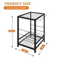 thumbnail image 4 of Ataucjin Garden Tool Organizer, Yard Tool Organizer,Metal Yard Tools Storage,Heavy Duty Garden Tool Organizer for Garage,Partitioned Tool Organizer and Storage for Shed, Garage,Tool Stand, Outdoor, 4 of 7