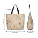 thumbnail image 5 of Balery Tortilla Bolsa Tote Estilo Estético con Cremalleras, Bolsa de Hombro, Bolsa de Compras Grande y Plegable, 5 of 8