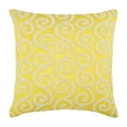 thumbnail image 1 of Cushion Cover Sofa, 22x22 inch (55x55 cm) Cushion Cover, Yellow Decorative Pillow Cover, Beaded Scroll Pillow Cover, Art Silk Square Cushion Cover, Geometric Art Deco - Yellow Flavor, 1 of 3