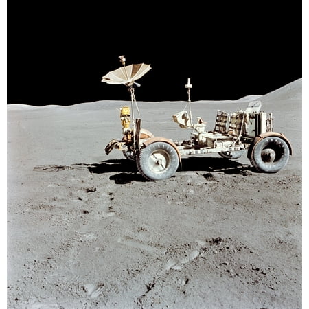 15 Poster Print - Apollo 15 Lunar Roving Vehicle on the moon Poster Print