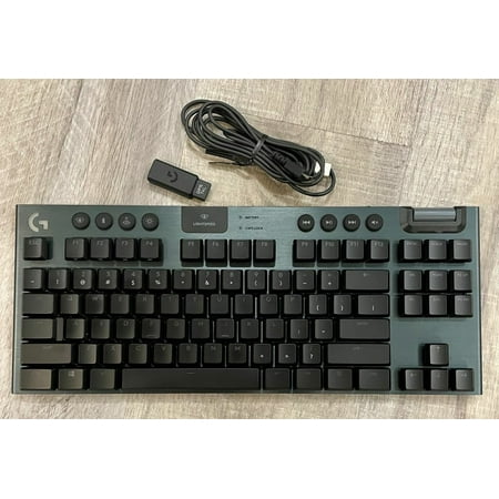 Used Logitech G915 TKL Tenkeyless Lightspeed RGB Mechanical Gaming Keyboard, Low Profile Switch Options, LIGHTSYNC RGB - Tactile