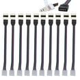 thumbnail image 2 of Led Connectors for Strip Lights 4 Pin 10 Pcs 10Mm 4 Pin Male Female Pcb Connector Cable for Rgb 5050 3528 Led Strips Led Strip Light Connectors 4 Pin Led Strip Connector 4 Pin, 2 of 9