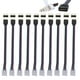 thumbnail image 1 of Xihbxyly Conector para Tira Led Rgb, Cable Macho-Hembra de 10 Mm y 4 Pines, Fácil de Instalar para Tiras Rgb 5050 3528, Conector Rápido para Proyectos Led, Paquete de 10, 16 Cm de Largo., 1 of 7