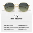 thumbnail image 3 of Ray-Ban RB3565 JACK Square-Round Shaped Non-Polarized Sunglasses for Men - Includes Official RAYBAN Eyewear Kit - Ideal Formal & Casual Wear Sunglasses - Green Vintage Lens, 3 of 7