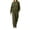 Army Green, variant on QQZ Wide Leg Pants 2 Piece Outfit For Women, Workout Sets For Women, Long Sleeve Top And Palazzo Pants Casual Tracksuit