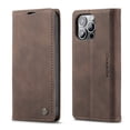 thumbnail image 2 of Mantto Case For iPhone 13 Pro Max, Luxury Cash Wallet Pocket With Card Slot High Qulity PU Leather Retro Cover Kickstand Folio Magnetic Phone Cover For Apple iPhone 13 Pro Max 6.7", Coffee, 2 of 12