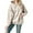Beige, variant on ManxiVoo Women's Thick Sleeve Hooded Sweater Coat Style Top for Autumn and Winter New Comfort Wear L Size Beige