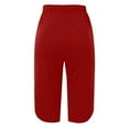 thumbnail image 4 of Lixiuxyad Cargo Pants for Women Women Fashion Solid Comfortable Casual Mid Waist Sport Pants Red, 4 of 6