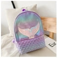 thumbnail image 2 of Fortune Girl Bling Mermaid Backpack Teenage Shiny Multipurpose Print School Bag, 2 of 7