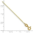 thumbnail image 2 of 14k Solid Yellow Gold 0.95mm Serpentina Chain Bracelet 8 Inch Link Bracelet for Women and Men, 2 of 2