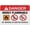 Warning Sign 2, variant on Danger High Voltage Keep Out Sign 8"x12" - Aluminum Tin Warning for Home Outdoor Garden, High-Visibility Electrical Decor