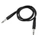 thumbnail image 1 of Cable de guitarra Cable de audio negro para teclado de bajo de guitarra eléctrica, 1 of 6