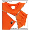 thumbnail image 4 of Exxact Sports Men’s Football Practice Jersey - Pro-Style, Lightweight & Breathable Mesh Football Jersey For Men (Orange , Adult 2XL / 3XL), 4 of 7
