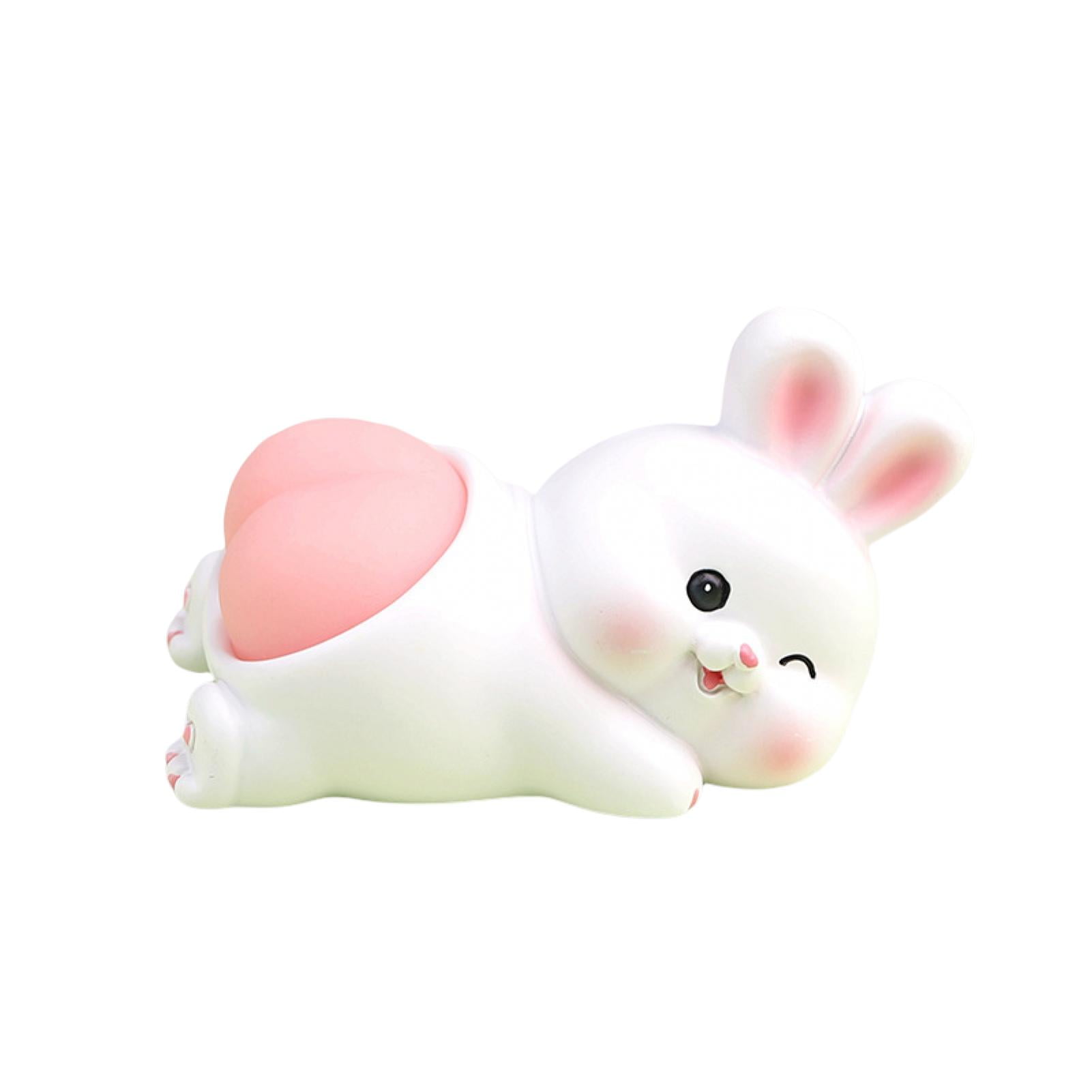 LIWEN Cartoon Figurine Cute Panda Rabbit Piggy Kitten Landscaping Doll ...