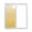 Yellow, variant on Brown Beige Window Privacy Film, Gradient Monochrome Modern Country Static Cling UV Sun Blocking Tint Film Heat Control Windows Films for Bedroom Bathroom, Window Stickers 35.4"x78.7"