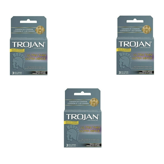 Trojan Ultra Thin Condoms (Pack of 3)